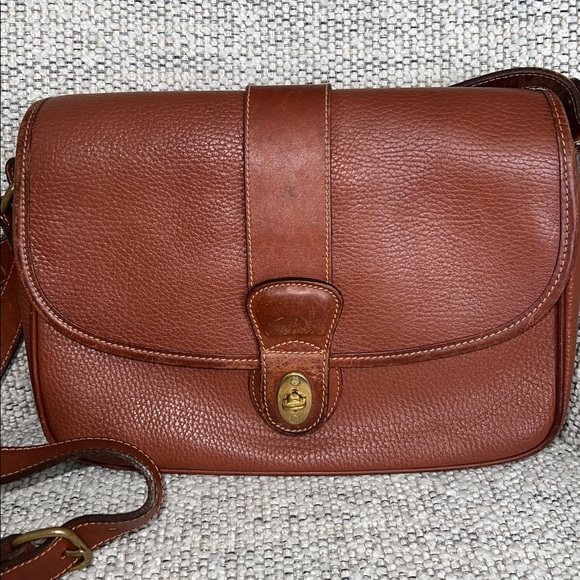 Vintage Coach Sheridan Glenwood Bag Classic Brown Leather Crossbody Bag - Picture 2 of 11